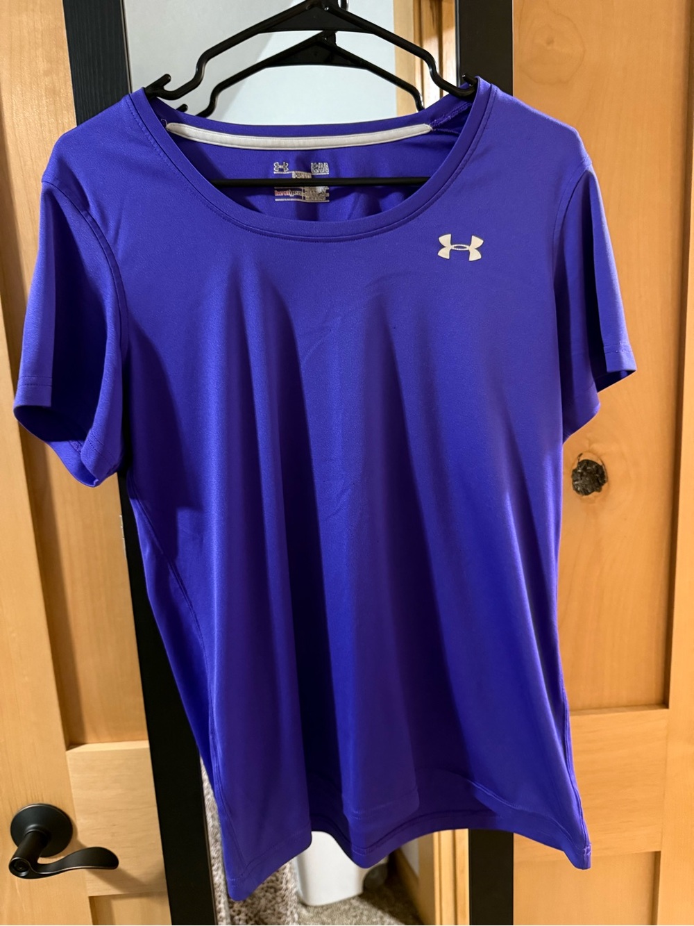 Under Armour Women's Royal Purple Short Sleeve Athletic Tee